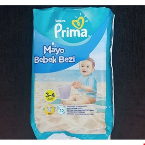 پوشک بچه استخری پریما پمپرز سایز 3-4 وزن 6 تا 11 کیلو 12 عددی
