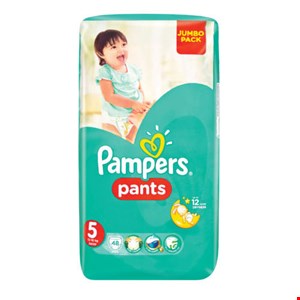 پوشک پمپرز (پریما ) شورتی لهستانی سایز 5 تعداد 42 عددی pampers prima size 5 