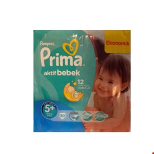 پوشک پمپرز پریما ترک سایز پنج مثبت  تعداد 30 عددی