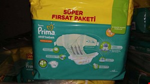 پوشک پریما  ترک سایز 4 مثبت سوپر اونتاژ 78 عددی